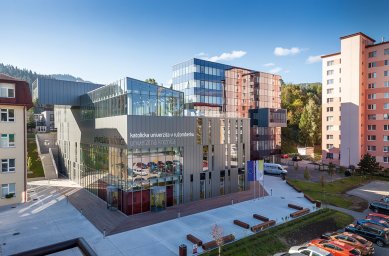 Library of the Catholic University in Ružomberok – a playful approach to industrial architecture shows the direction of modern Slovak urbanism