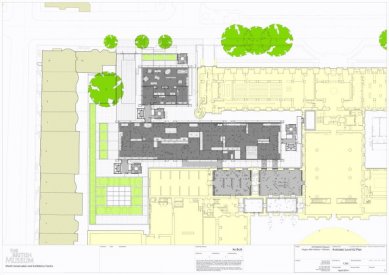 Expansion of the British Museum in London by Richard Rogers - <translation>Pland of the ground floor</translation> - foto: Rogers Stirk Harbour + Partners 