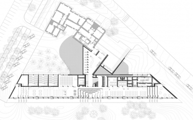 Rozšíření vysoké školy v estonském Viljandi od Salto Architects - Půdorys přízemí - foto: Salto Architects