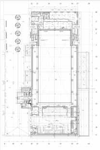 Multifunkční sál ve Forum Karlín - další pražský počin Ricarda Bofilla - Půdorys 1.NP