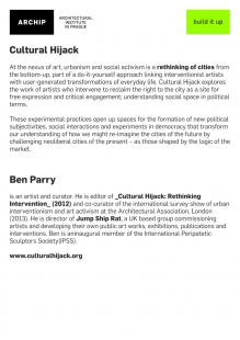 ARCHIP: Ben Parry - Cultural Hijack, úterý 14. 10. 2014
