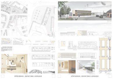 Súťaž na mestský úrad v Leopolodove vyhrál ateliér zerozero - 3. cena: arch. BA FH Zuzana Ondrušková, Ing. arch. Róbert Bakyta, spoluautor: Ing. arch. Martin Simonides