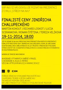 Středy na AVU - Finalisté Ceny Jindřicha Chalupeckého 2014