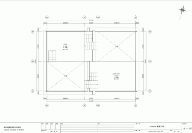 Dům S v Japonsku od Yuusuke Karasawy - Půdorys patra - foto: Yuusuke Karasawa Architects