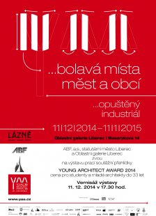 Young Architect Award 2014 - pozvánka na vernisáž v Oblastní galerii Liberec