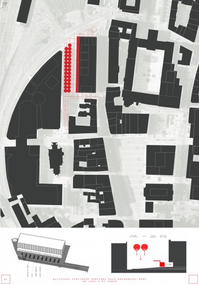 Cultivation of Public Space in Ústí nad Labem - Competition Results - 1. price - foto: Ing. arch. MgA. Marek Přikryl, Ing. arch. Martin Prokš, MgA. Filip Kotlář 