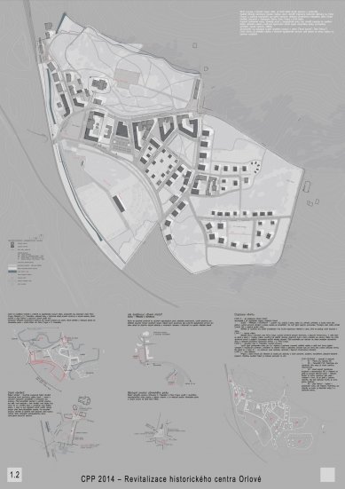 Revitalization of the Historical Center of Orlová - Competition Results - 3rd price - proposal no. 8