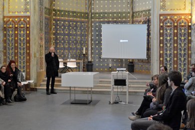 To the lecture and exhibition of RCR Arquitectes in České Budějovice - foto: Petr Šmídek, 2015