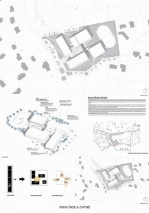 New School Chýně - Competition Results - 2nd prize / ARCHITECTS Mikulaj & Mikulajová - Andrea Ambrovičová, Radoslav Kurucz, Jana Matlovičová, Juraj Mikulaj