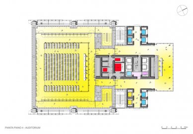 Sídlo banky Intesa Sanpaolo v Turíně od Renzo Piana - Půdorys 4.np - foto: RPBW