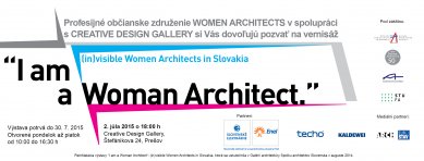 I am a Woman Architect - pozvánka na vernisáž výstavy