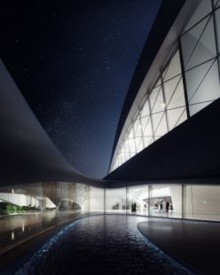 Odpadové centrum ve Spojených emirátech od Zahy Hadid - foto: MIR © Zaha Hadid Architects