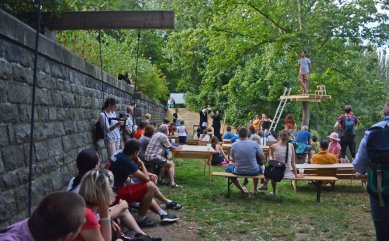 Letní dílna a workcamp na Městské plovárně v Plzni  - Plovárenské dny, které završili týdenní pracovní nasazení - foto: Sergey Lelyukh