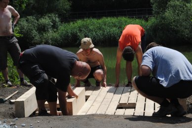 Letní dílna a workcamp na Městské plovárně v Plzni  - foto: Martin Král