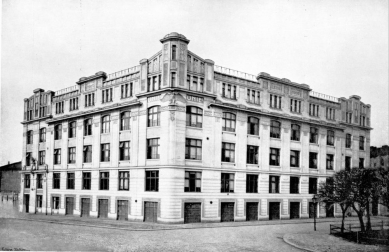 Tiskárna na Výtoni je významnou památkou stavební i stavovskou - Česká grafická Unie (Polygrafie) - foto: Architektonický obzor roč. VII, 1908 (archiv VCPD)