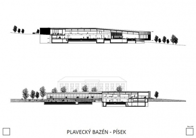 Plavecký bazén v Písku - výsledky soutěže - 2. cena - foto: architekti mikulaj & mikulajová s.r.o.