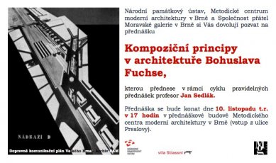Jan Sedlák : Kompoziční principy v architektuře Bohuslava Fuchse
