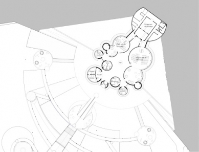 Krematorium v Ameins od Plan.01 - Půdorys přízemí - foto: PLAN.01 collectif d'architectes