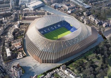 Fotbalový stadion Chelsea v Londýně od H&deM - foto: Herzog & de Meuron