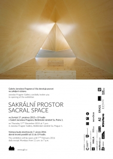 Sakrální prostor - pozvánka na výstavu v GJF