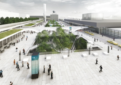 New concept of outdoor spaces at Václav Havel Airport