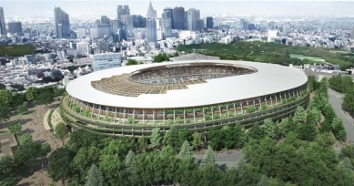 New designs for the Olympic Stadium in Tokyo - Kengo Kuma - foto: Japan Sport Council