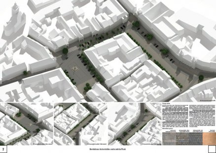 Revitalization of the historic center of the city of Písek - results of the competition - 1. price