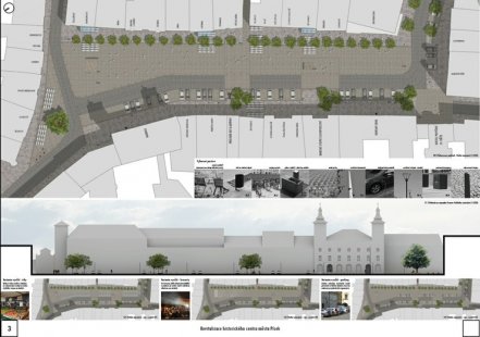 Revitalization of the historic center of the city of Písek - results of the competition - 1. price