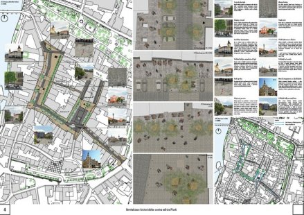 Revitalization of the historic center of the city of Písek - results of the competition - 1. price