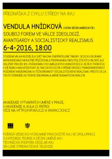 Vendula Hnídková: Avantgardy a socialistický realismus