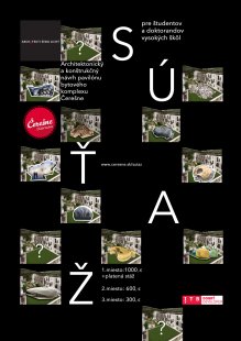 Študentská sútaž - architektonický a konštrukčný návrh exteriérového pavilónu - ikony bytového komplexu čerešne