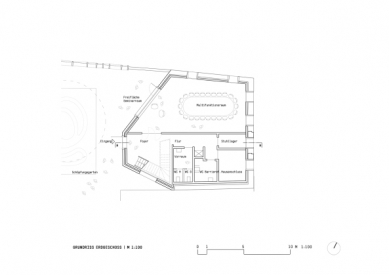 Archive of Martin Luther in Eisleben from Atelier ST - Ground floor layout - foto: Atelier ST