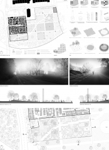 Expansion of the Cemetery in Hostivař - Competition Results - 2nd place - foto: Ing. arch. Martin Kvitkovský, Mgr. art. Martin Varga, MArch Daniela Majzlanová, Ing. arch. Pavol Husár 