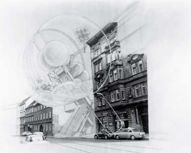 Prostory touhy: Je architektura sexy? - pozvánka na vernisáž - The Cloud, COOP HIMMELB(L)AU, Wolf D. Prix, Helmut Swiczinsky, 1968 - foto: © COOP HIMMELB(L)AU