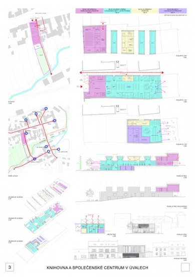 Library and Community Center in Úvaly - competition results - 1. price - foto: A.LT Architekti