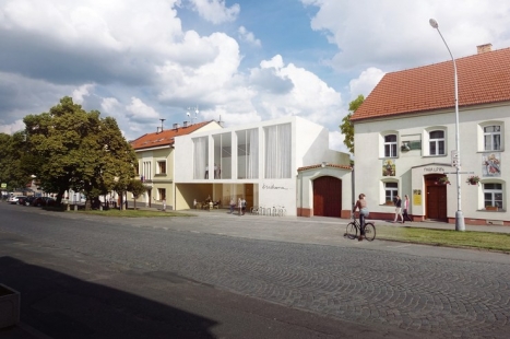 Library and Community Center in Úvaly - competition results - 1. price - foto: A.LT Architekti