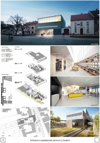 Library and Community Center in Úvaly - competition results - 3rd place - foto: Atelier NEW HOW