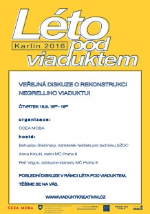 Léto pod Viaduktem - veřejná diskuze o rekonstrukci