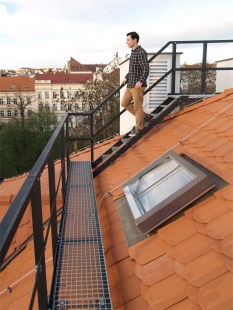 Unique design of the roof window - almost double the illumination of the historic attic - Output roof window Solara KLASIK at Vršovický Castle