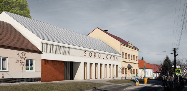 SOKEC - společensko-kulturní centrum - výsledky soutěže - Odměna – návrh č. 27 - foto: Ing. arch. Ivan Palacký; Ing. arch. Petr Čáslava, Ing. arch. Roman Čerbák; Ing. arch. Tomáš Doležal; Ing. arch. Martin Klenovský 