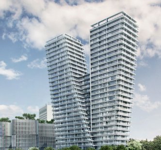 Hrubá stavba nejvyššího bytového domu v ČR bude do konce roku