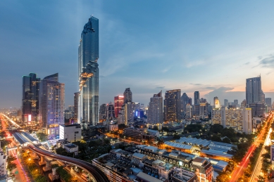 Mrakodrap MahaNakhon v Bangkoku od Ole Scheerena - foto: PACE Development Corporation Plc.