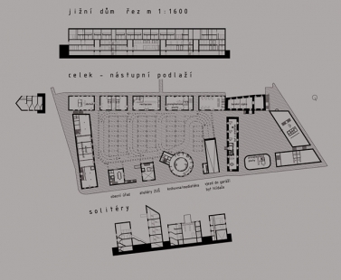 Ondřej Dušek: Dvůr uprostřed Nebušic - Půdorys a řezy - foto: Ondřej Dušek
