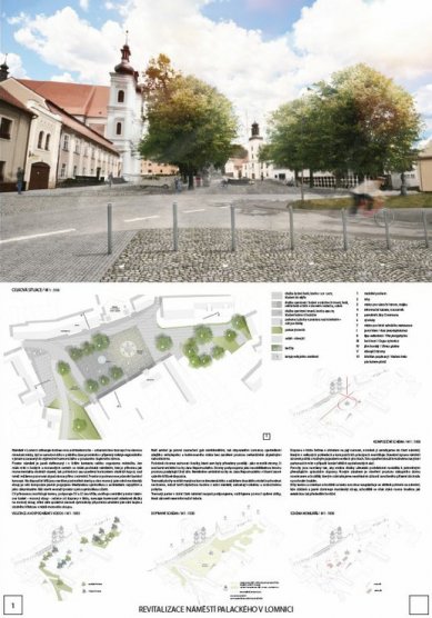 Revitalization of Palacký Square in Lomnice - competition results - 2. price - foto: Ing. Petr Velička, Ing. Markéta Veličková  