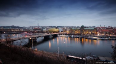 Praha 1 chce na konci Revoluční ulice zlatou skleněnou galerii - foto: Arpema