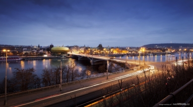 Praha 1 chce na konci Revoluční ulice zlatou skleněnou galerii - foto: Arpema