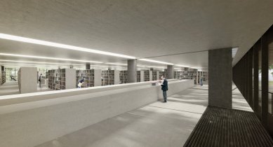 Dostavba Jihočeské vědecké knihovny zná vítěze soutěže - 2. cena - foto: Ivan Kroupa architekti