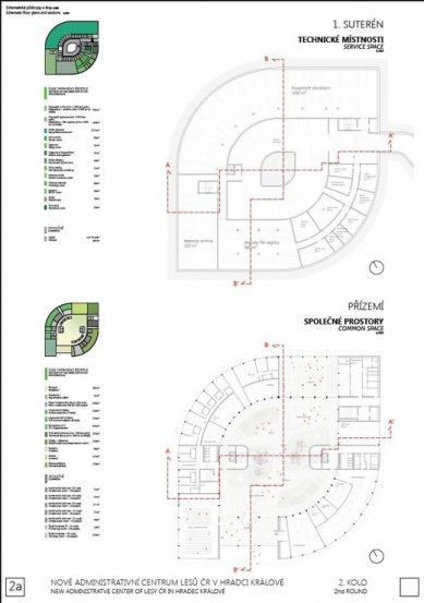 Nové administrativní centrum Lesů ČR - výsledky soutěže - Odměna - foto: Atelier CMJN - AED project 