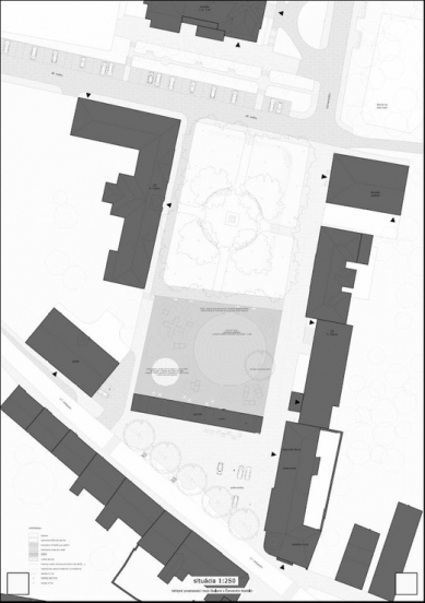 Public Space in Červený Kostelec - Competition Results - 1. price - foto: 2021 s.r.o. 