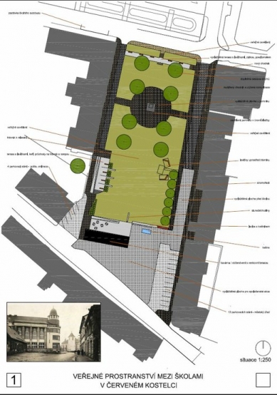 Public Space in Červený Kostelec - Competition Results - 2. price - foto: Ing. arch. Alexandr Skalický 